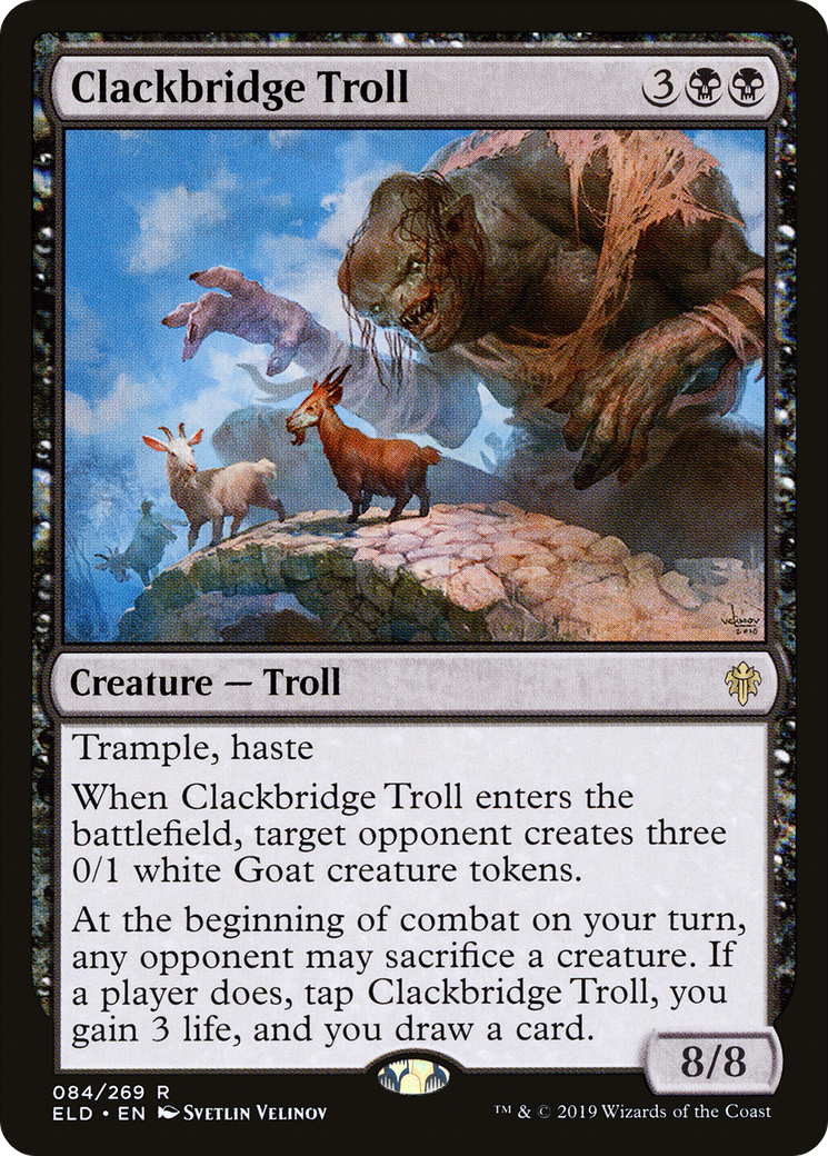 Image of Clackbridge Troll (ELD-084) - Throne of Eldraine Foil
