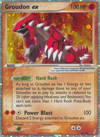 Image of Groudon ex 093/100  - Holofoil Crystal Guardians - Ultra Rare