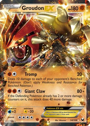 Image of Groudon EX 054  - Holofoil Dark Explorers - Ultra Rare