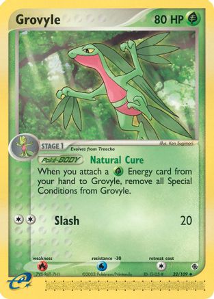 Image of Grovyle 032/109  Ruby and Sapphire - Uncommon