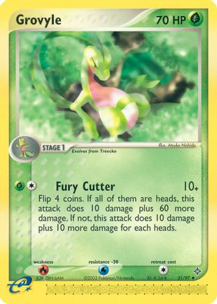 Image of Grovyle 031  - Reverse Holofoil Dragon - Uncommon