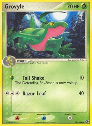 Image of Grovyle 028  Emerald - Uncommon