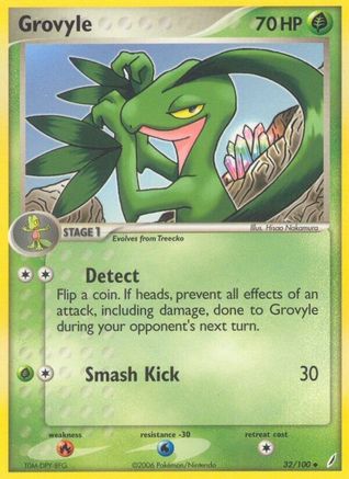 Image of Grovyle 032/100  Crystal Guardians - Uncommon