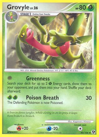 Image of Grovyle 040  Great Encounters - Uncommon