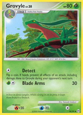 Image of Grovyle (38) 038  Arceus - Uncommon