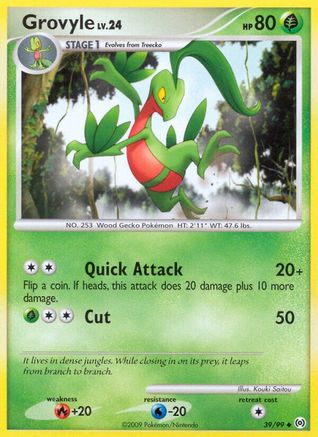 Image of Grovyle (39) 039  - Reverse Holofoil Arceus - Uncommon
