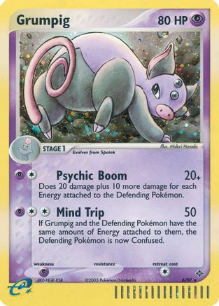 Image of Grumpig 006  - Reverse Holofoil Dragon - Holo Rare