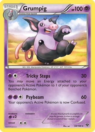 Image of Grumpig 050  - Reverse Holofoil XY Base Set - Rare