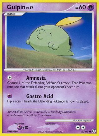 Image of Gulpin 098  - Reverse Holofoil Legends Awakened - Common