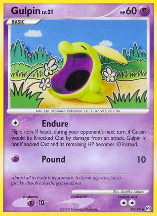 Image of Gulpin (40) 040/99  - Reverse Holofoil Arceus - Uncommon