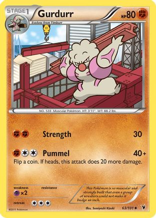 Image of Gurdurr 063  - Reverse Holofoil Noble Victories - Uncommon