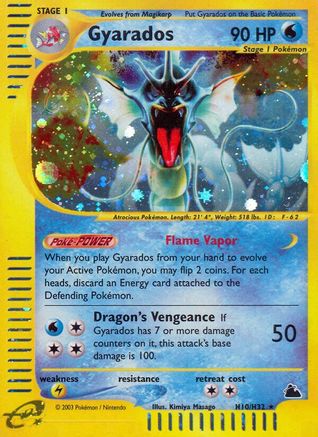 Image of Gyarados (H10) H10  - Holofoil Skyridge - Holo Rare