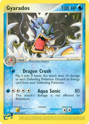 Image of Gyarados 032  - Reverse Holofoil Dragon - Uncommon