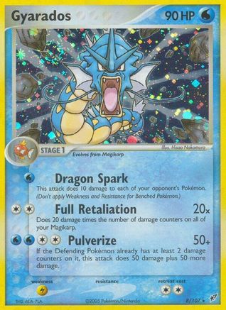 Image of Gyarados 008  - Reverse Holofoil Deoxys - Holo Rare