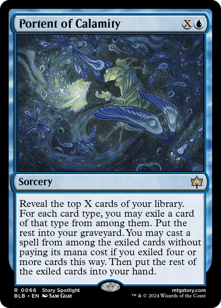 Image of Portent of Calamity (BLB-066) - Bloomburrow Foil