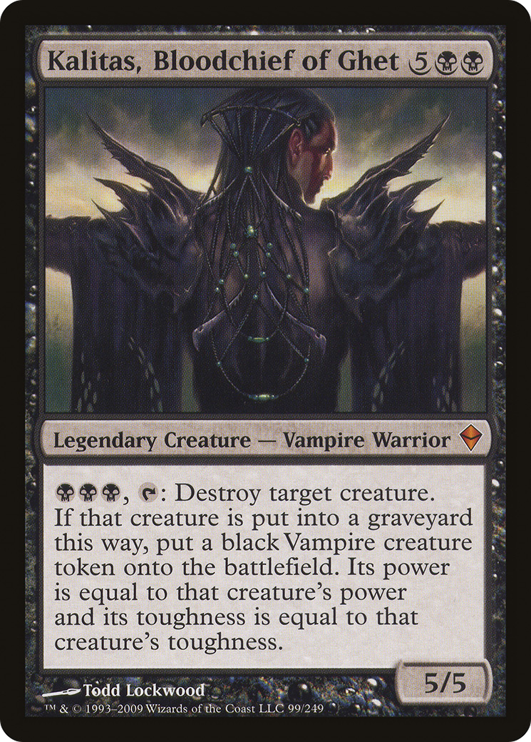 Image of Kalitas, Bloodchief of Ghet (ZEN-099) - Zendikar Foil