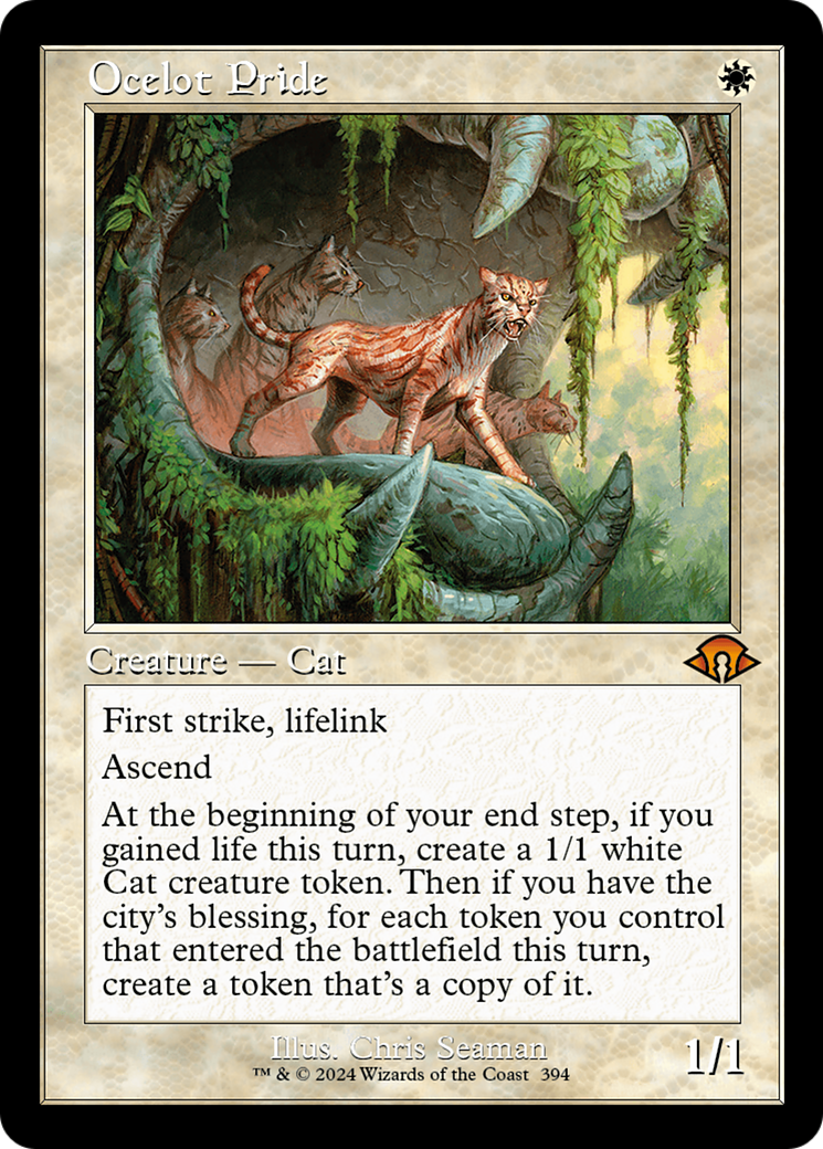 Image of Ocelot Pride (Retro Frame) (MH3-394) - Modern Horizons 3 Foil