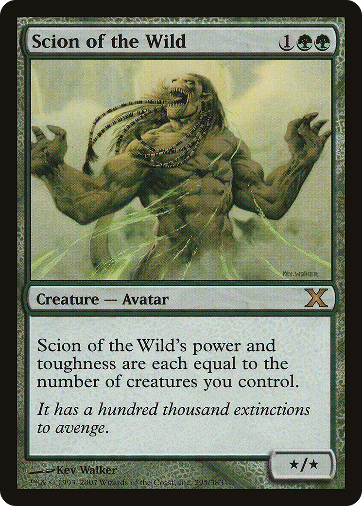 Image of Scion of the Wild (10E-295) - Tenth Edition Foil