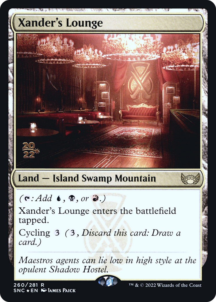 Image of Xander's Lounge (PRE-260) - Streets of New Capenna Promos Foil
