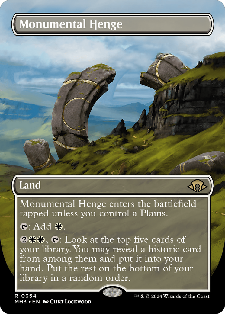 Image of Monumental Henge (Borderless) (MH3-354) - Modern Horizons 3 (Borderless)