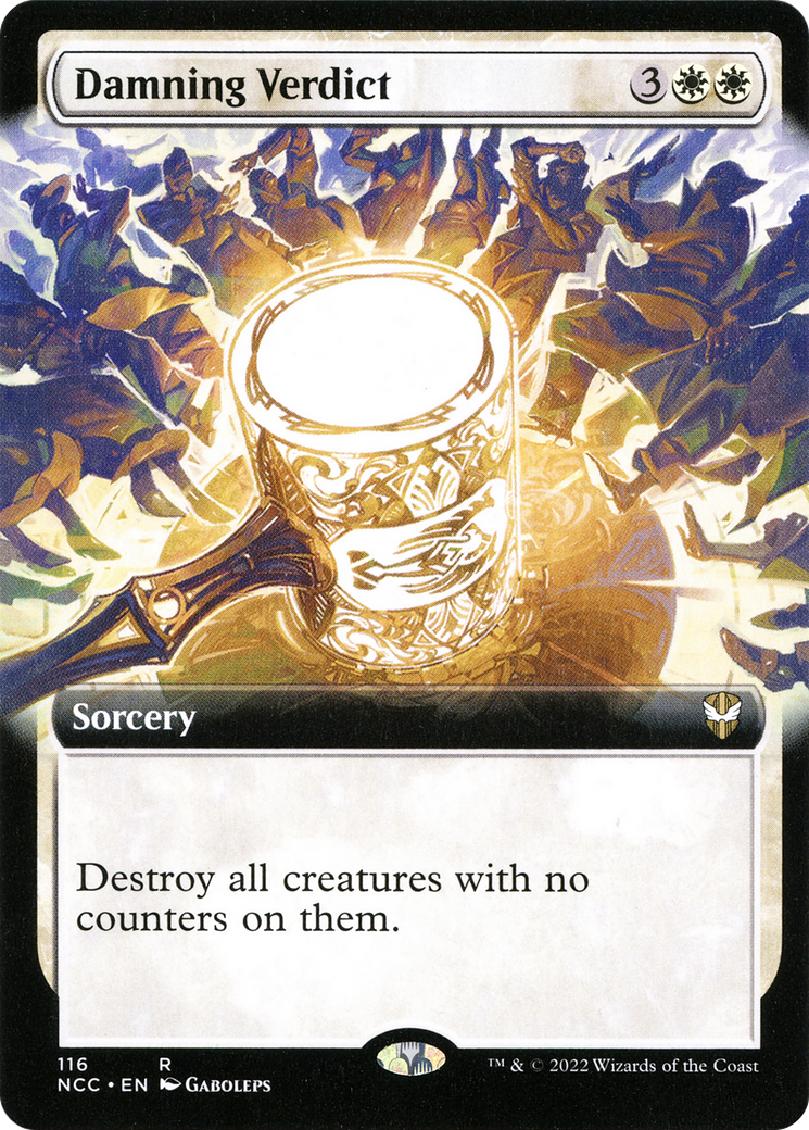 Image of Damning Verdict (Extended Art) (NCC-116) - New Capenna Commander: (Extended Art)