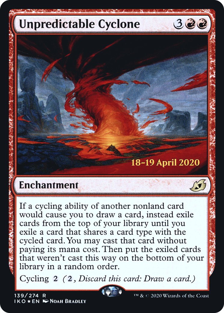 Image of Unpredictable Cyclone (PRE-139S) - Ikoria: Lair of Behemoths Promos Foil