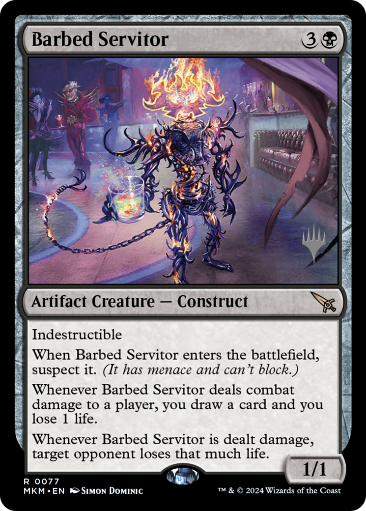 Image of Barbed Servitor (PPMKM-077) - Murders at Karlov Manor Promos Foil