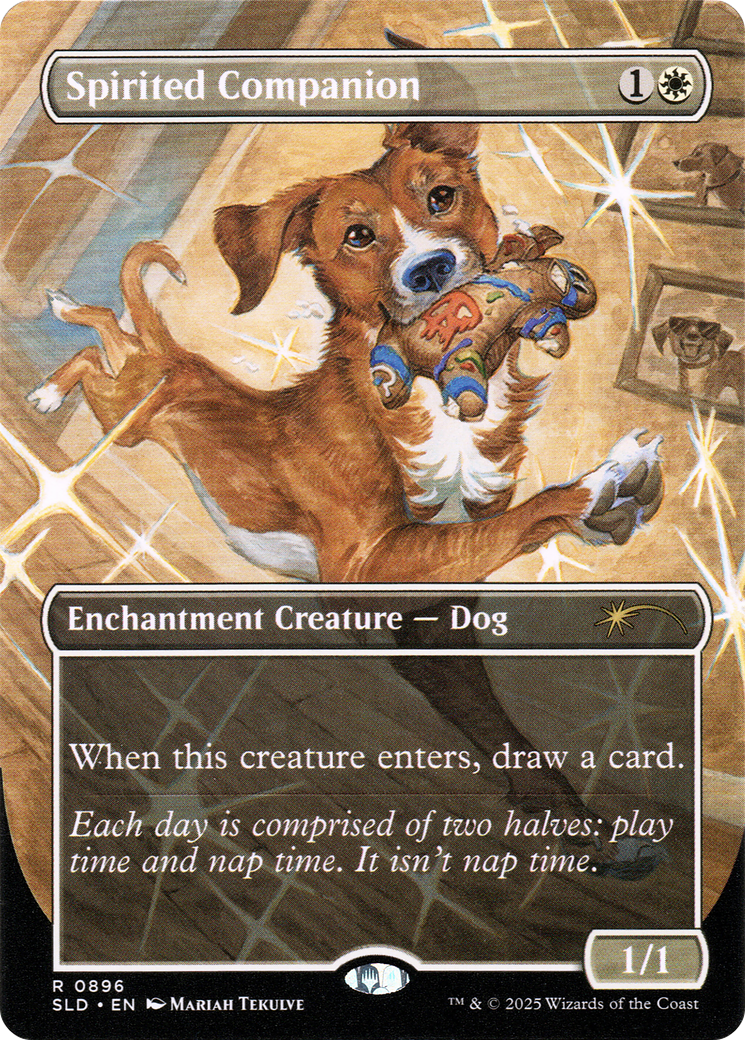 Image of Spirited Companion (SLD-896) - Secret Lair Drop (Borderless) Foil