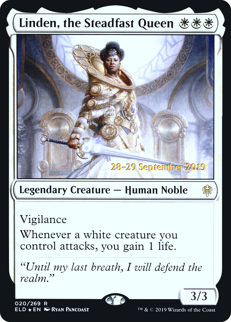 Image of Linden, the Steadfast Queen (PRE-20S) - Throne of Eldraine Promos Foil