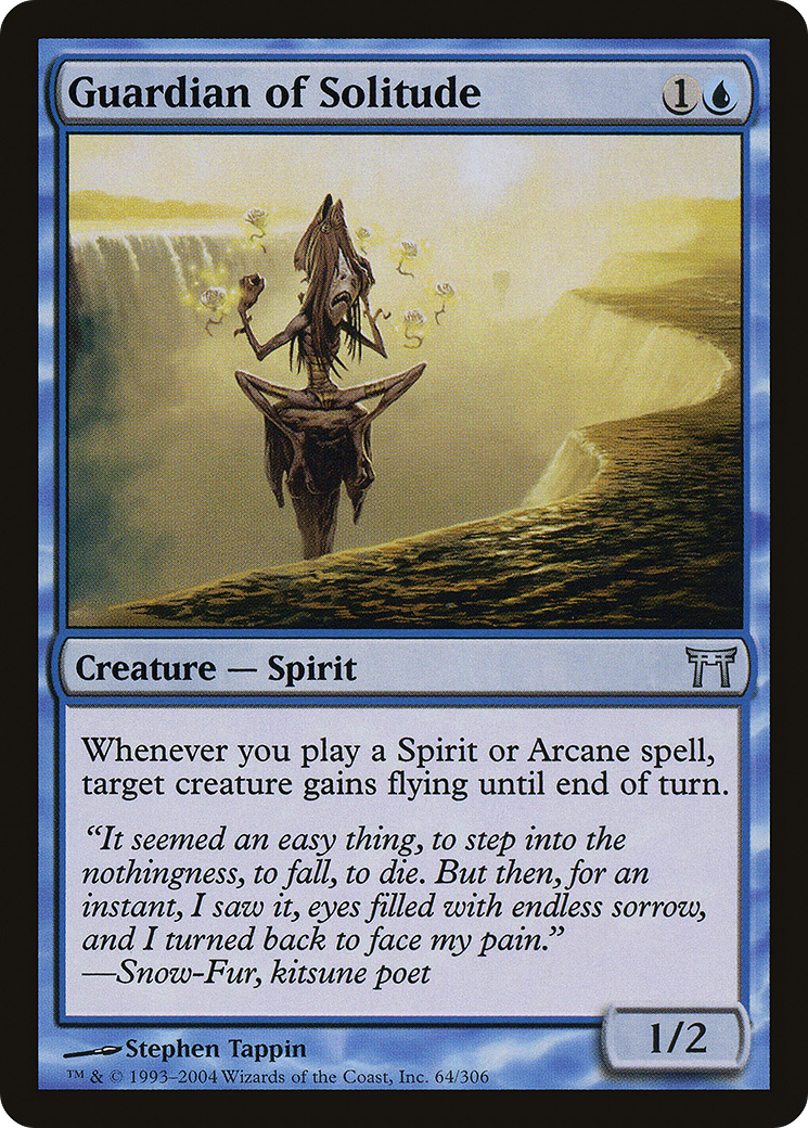 Image of Guardian of Solitude (CHK-064) - Champions of Kamigawa