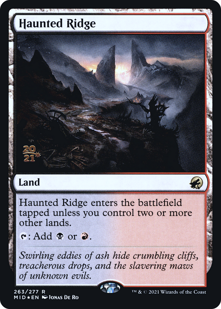 Image of Haunted Ridge (PRE-263) - Innistrad: Midnight Hunt Promos Foil