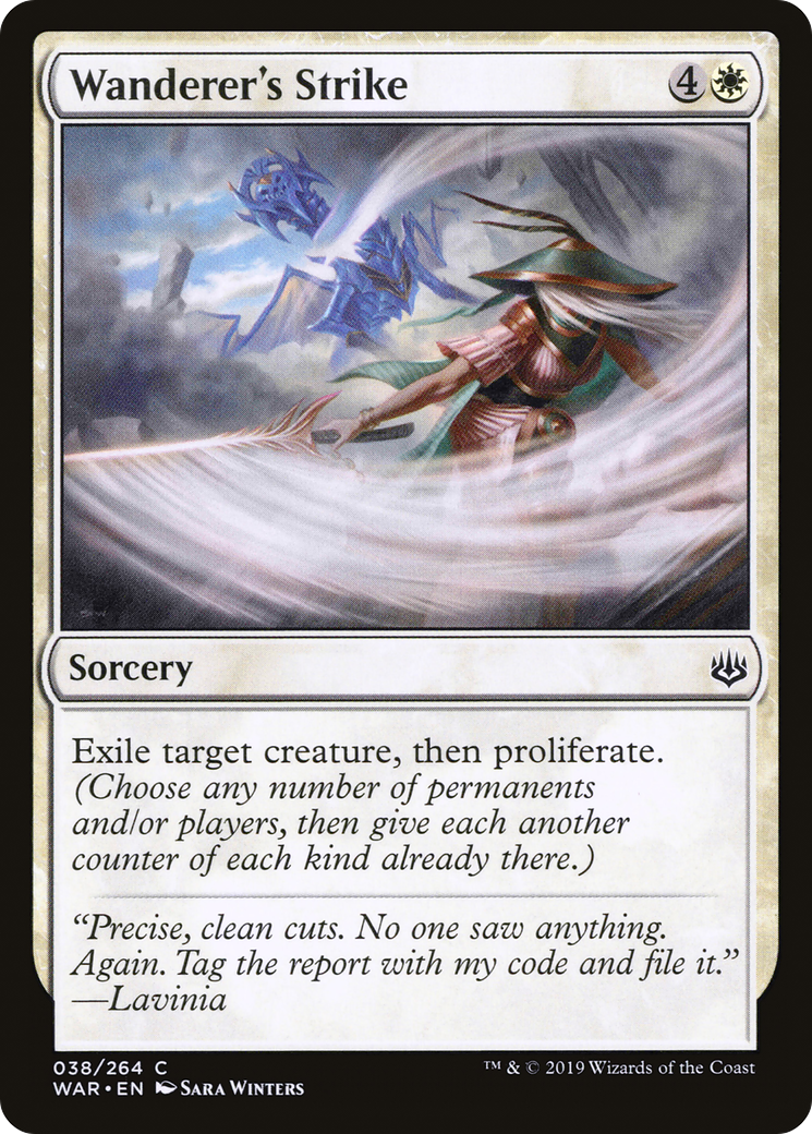 Image of Wanderer's Strike (WAR-038) - War of the Spark