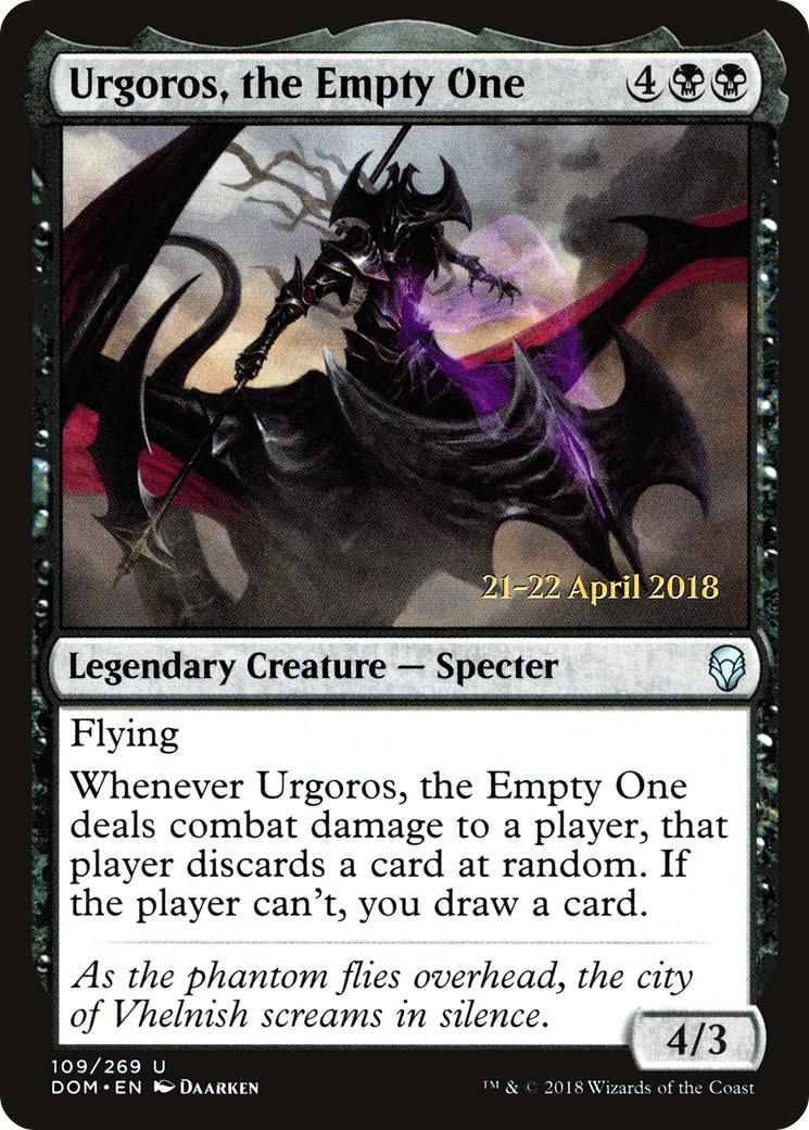 Image of Urgoros, the Empty One (PRE-109S) - Dominaria Promos Foil