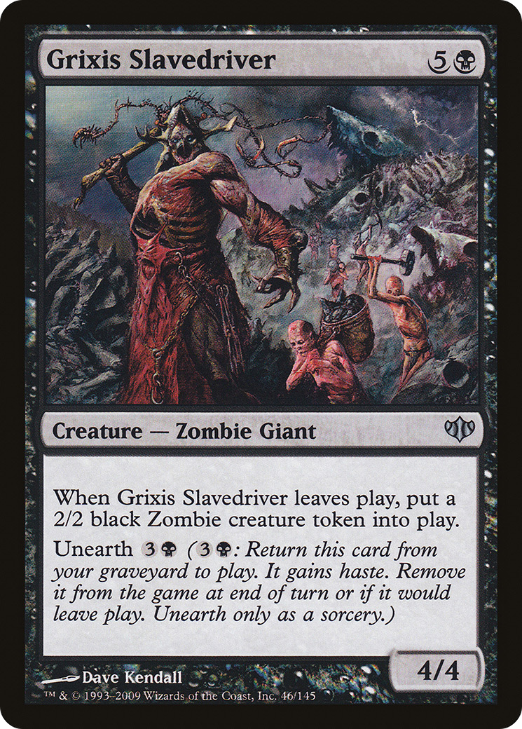 Image of Grixis Slavedriver (CON-046) - Conflux Foil