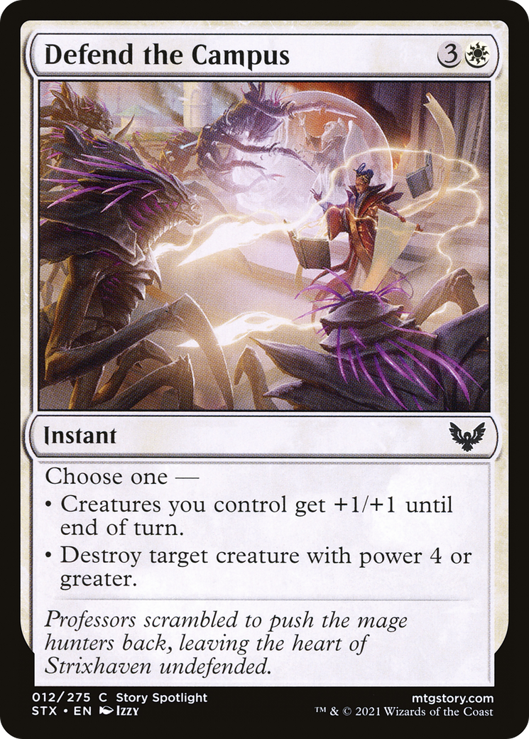 Image of Defend the Campus (STX-012) - Strixhaven: School of Mages Foil