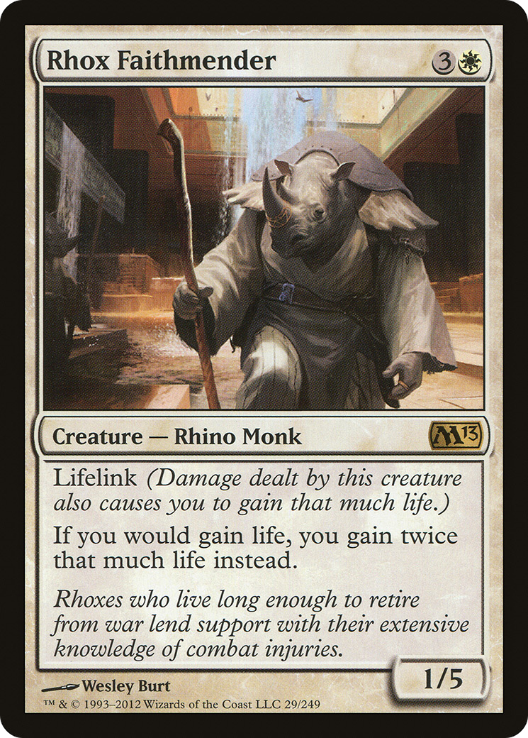 Image of Rhox Faithmender (M13-029) - Magic 2013 Foil