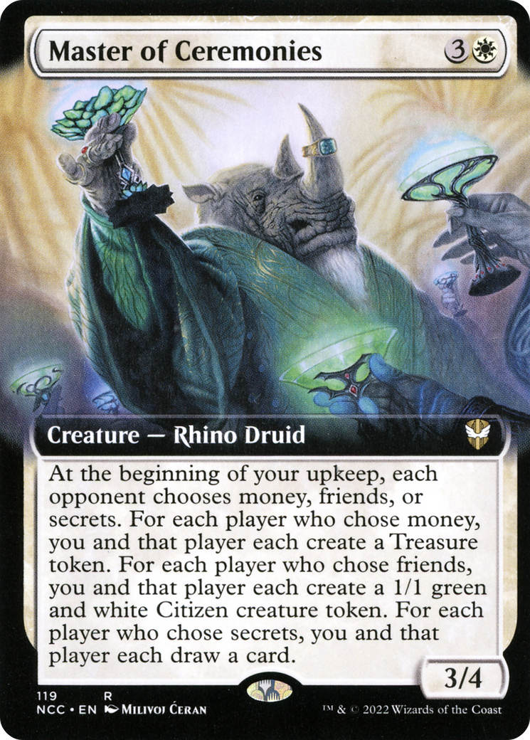 Image of Master of Ceremonies (Extended Art) (NCC-119) - New Capenna Commander: (Extended Art)