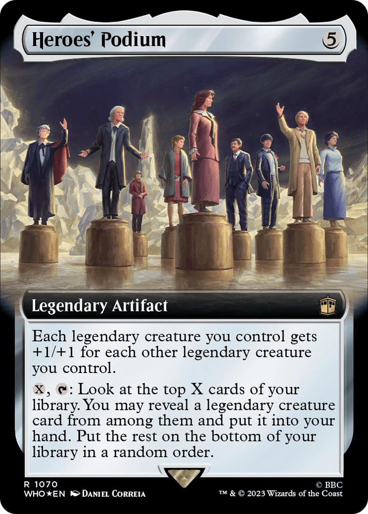 Image of Heroes' Podium (Extended Art) (Surge Foil) (WHO-1070) - Doctor Who: (Extended Art) Foil