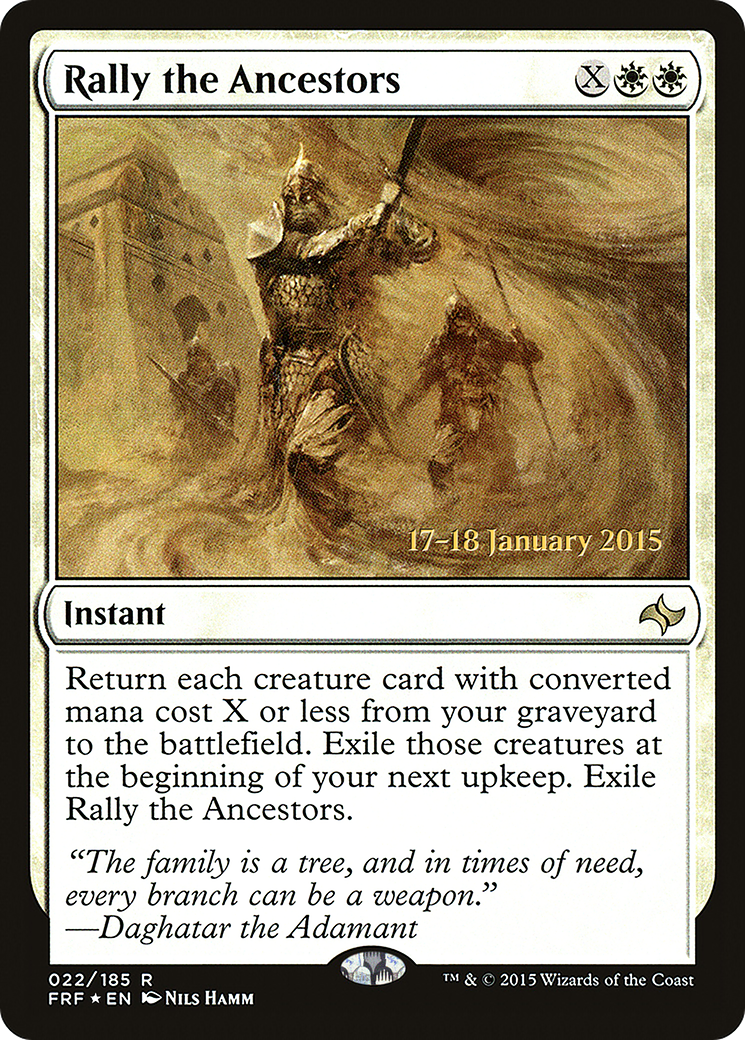 Image of Rally the Ancestors (PRE-022) - Fate Reforged Promos Foil