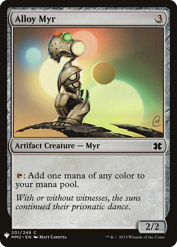 Image of Alloy Myr (LIST-201) - The List