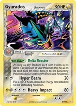 Image of Gyarados (Delta Species) 008  - Reverse Holofoil Holon Phantoms - Holo Rare