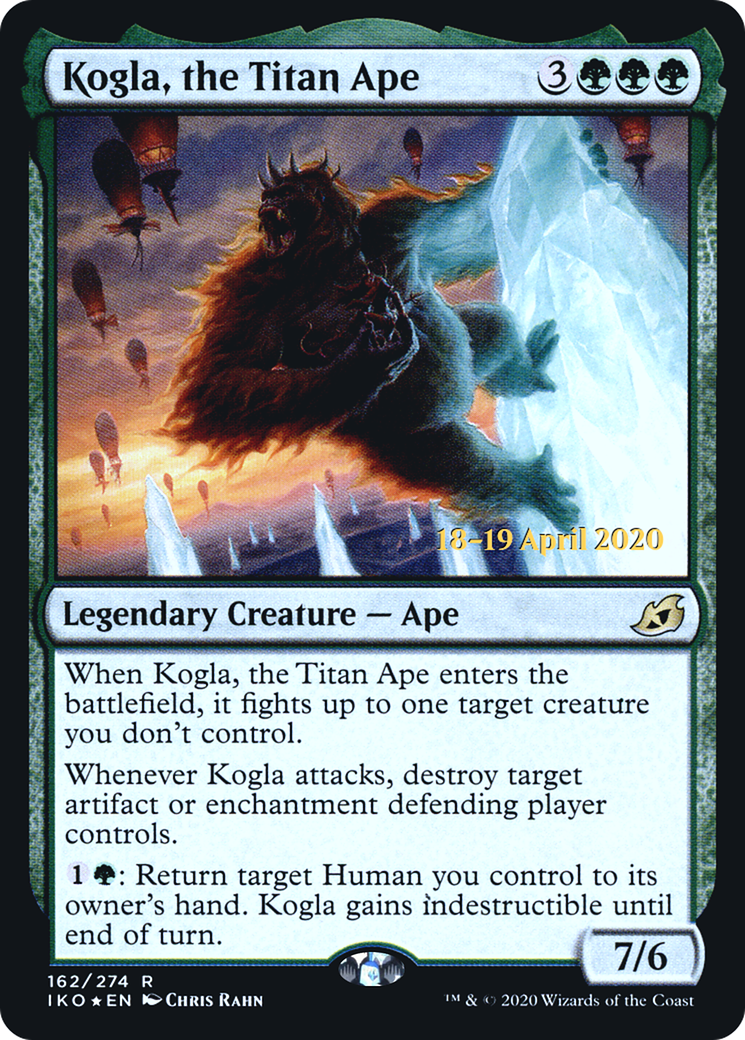 Image of Kogla, the Titan Ape (PRE-162S) - Ikoria: Lair of Behemoths Promos Foil