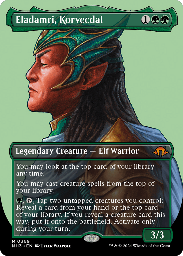 Image of Eladamri, Korvecdal (Borderless) (MH3-369) - Modern Horizons 3 (Borderless)
