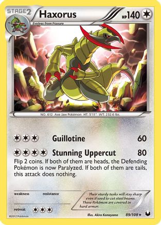 Image of Haxorus 089  - Holofoil Dark Explorers - Holo Rare