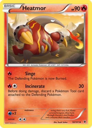 Image of Heatmor 018  - Reverse Holofoil Noble Victories - Uncommon