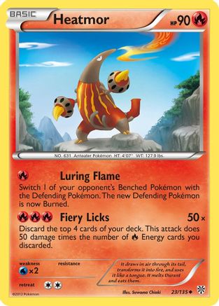 Image of Heatmor 023/135  - Reverse Holofoil Plasma Storm - Uncommon