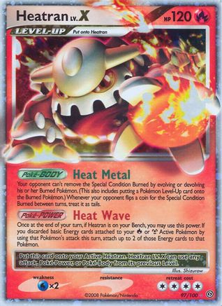Image of Heatran LV.X 097  - Holofoil Stormfront - Ultra Rare