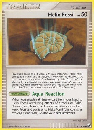 Image of Helix Fossil 091  - Reverse Holofoil Majestic Dawn - Common
