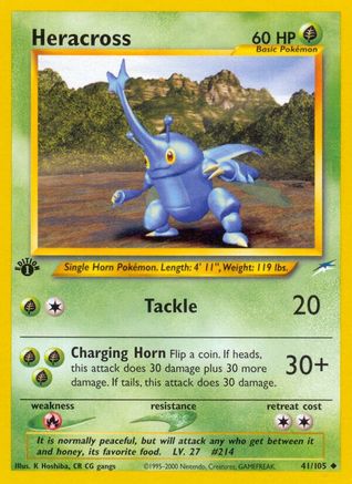 Image of Heracross 041/105  - Unlimited Neo Destiny - Uncommon