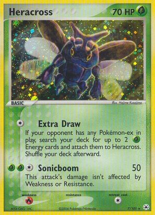 Image of Heracross 007  - Holofoil Hidden Legends - Holo Rare